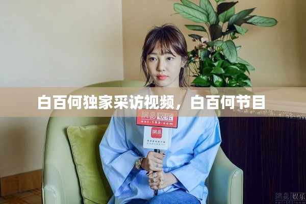 白百何独家采访视频,白百何节目