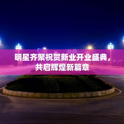 明星齐聚祝贺新业开业盛典，共启辉煌新篇章
