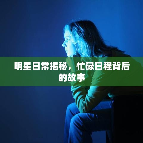 明星日常揭秘，忙碌日程背后的故事