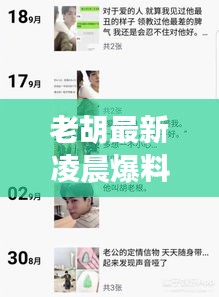 老胡最新凌晨爆料，独家消息一网打尽！